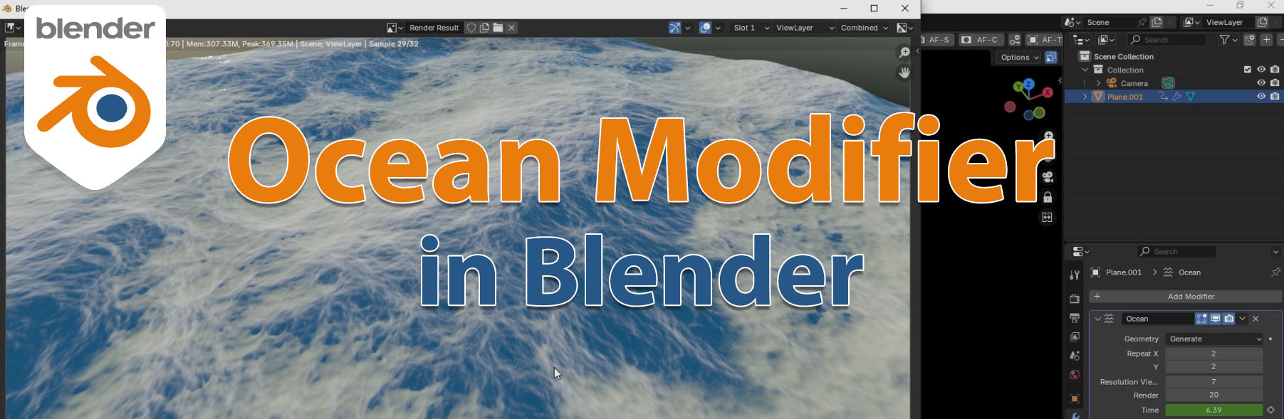 Blender Ocean Modifier Tutorial - LEARN 3D TUTORIALS