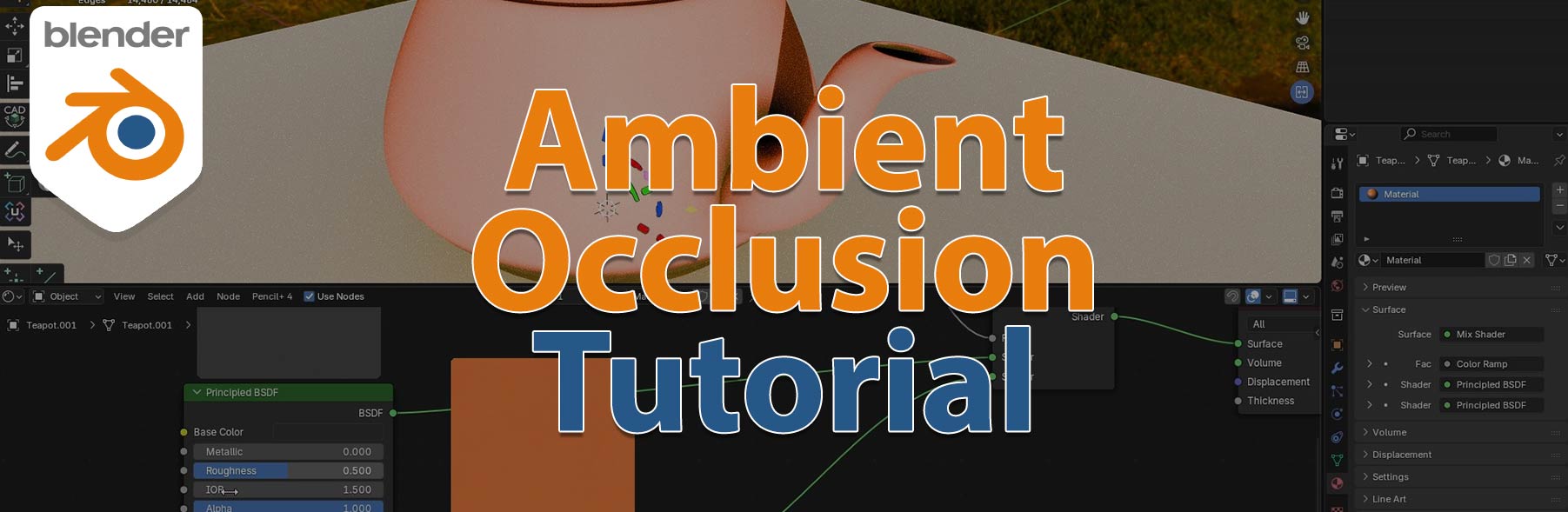 Blender Ambient Occlusion Node Setting - LEARN 3D TUTORIALS