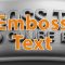 emboss text onto curved object in blender