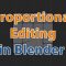 Proportional Editing blender